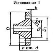 Чугунный квадратный фланец 100х155 6 кгс/см2 высокопрочный исполнение 1 ВЧ40 ГОСТ 33259-2015