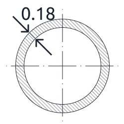 Нержавеющая круглая труба 10x0.18 мм 08Х18Н10Т ГОСТ 10498-82 холоднодеформированная зеркальная купить в Шымкентe