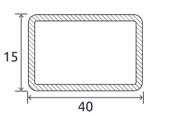 Профильная прямоугольная труба 40x15x2,5 мм 08кп ГОСТ 8645-68 электросварная купить в Шымкентe