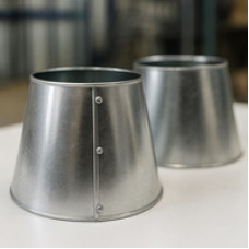 Оболочка для перехода из оцинкованной стали концентрическая 25x15x0,55 мм ГОСТ 23208-2003