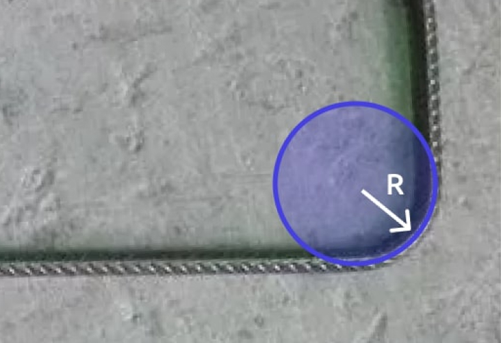 Соблюдать радиус изгиба